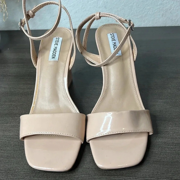 Steve Madden Patent Leather Strappy Wedges - Picture 8 of 9